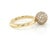 Tiffany and Co. Mid 20th Century Tiffany & Co HardWear Pave Diamond 8mm Ball Ring 18K Yellow Gold Size 4 For Sale - Image 4 of 8