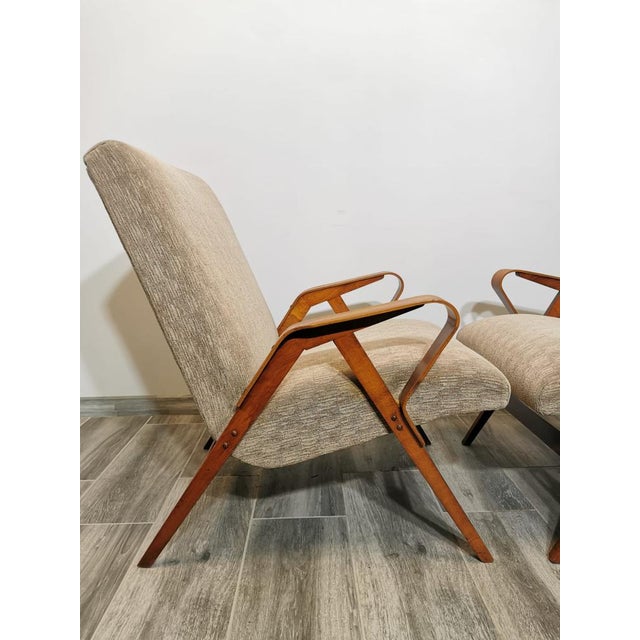 Set of Armchairs attributed to Frantisek Jirak for Tatra, 1960s For Sale - Image 10 of 18