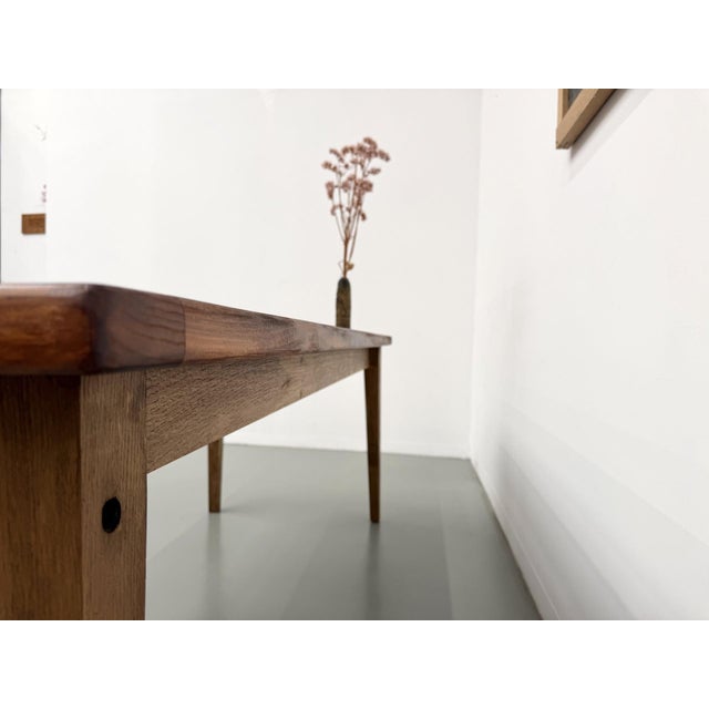 Oak Dining Table with Tapered Legs, 1970s For Sale - Image 17 of 18