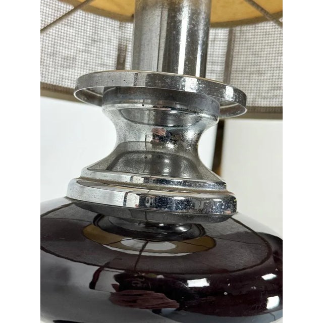Space Age Table Lamp in Chrome and Lacquer, Italy, 1970s For Sale - Image 4 of 11