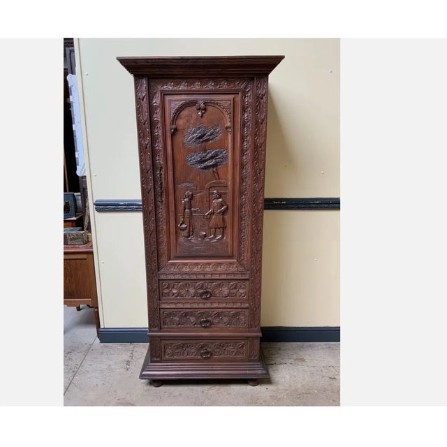 Antique Breton Cabinet, 1880 For Sale - Image 6 of 8