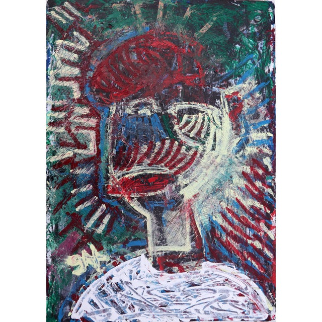 Sax Berlin "Guardian Bro": Contemporary Neo Expressionist Painting 2010 For Sale