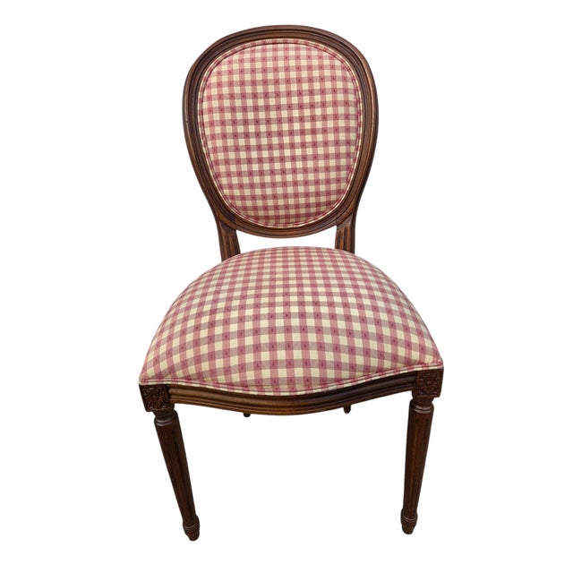French Country 1990s Ethan Allen French Country Josepine Side Accent Chair Ita Italian Louis XV For Sale - Image 3 of 11