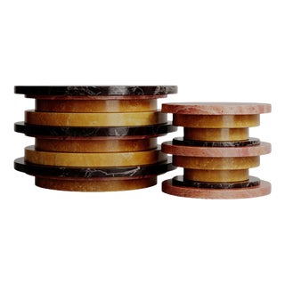Stacked Silhouette Sun Coffee Tables by Esther Knopfler, Set of 2 For Sale