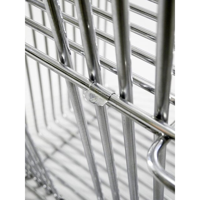 Set of Wire Cube Chairs with Insertable Backrests attributed to Verner Panton, 1970s For Sale - Image 13 of 15