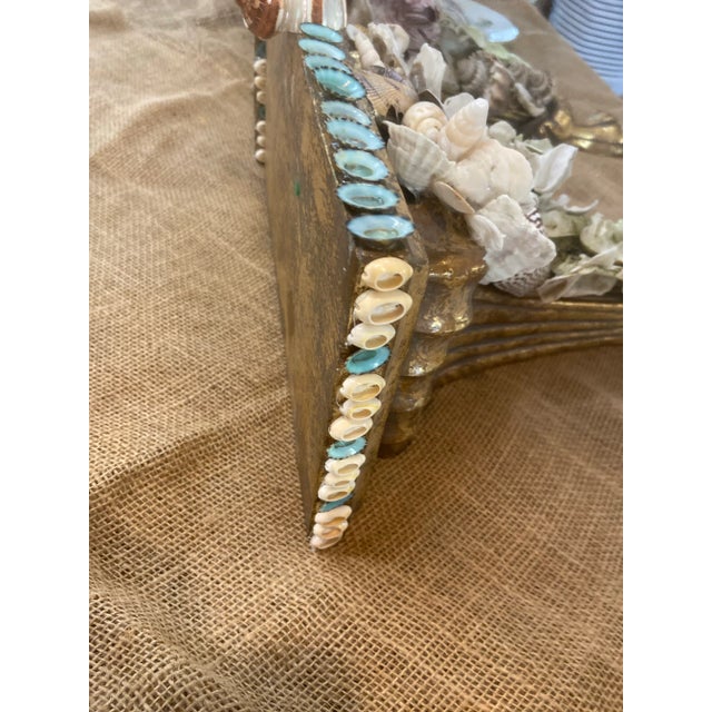 2020s Shell-Encrusted Decorative Wall Brackets - Pair For Sale - Image 5 of 11