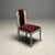 Paint Vladimir Kagan Mid-Century Modern, Six Eva Dining Chairs, Lacquer, Maroon Fabric For Sale - Image 7 of 12