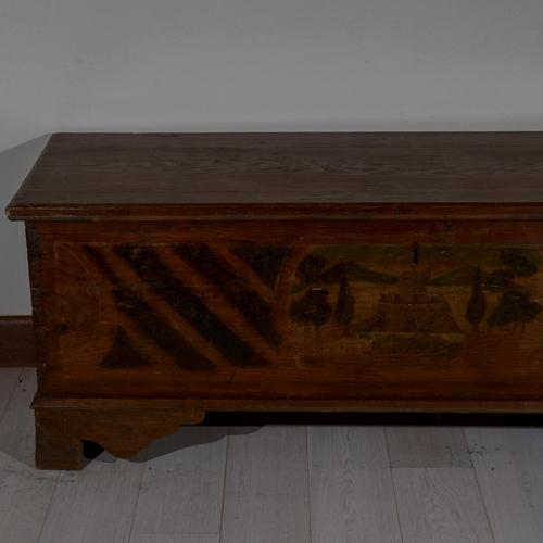 Painted Bench Case in Wood For Sale - Image 3 of 8