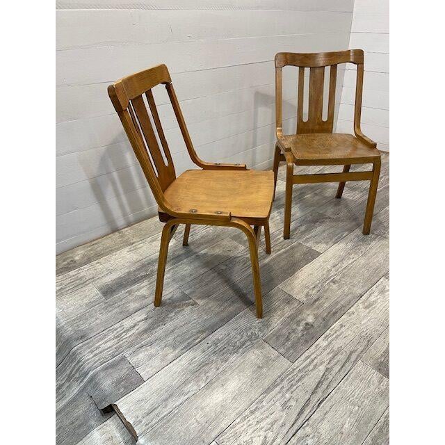 Vintage Wooden Chair from TON For Sale - Image 4 of 6