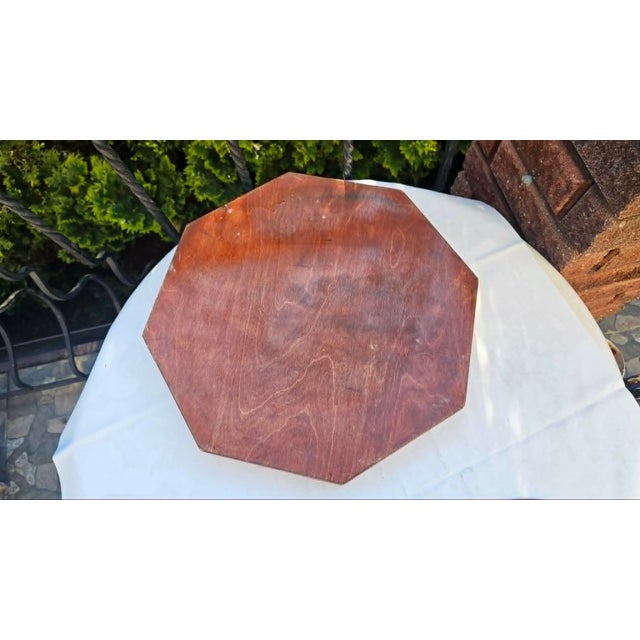 Green Painted Wooden Tray, 1950s-1970s For Sale - Image 8 of 9
