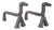 Vintage Wrought Iron Andirons, 1960s, Set of 2 For Sale