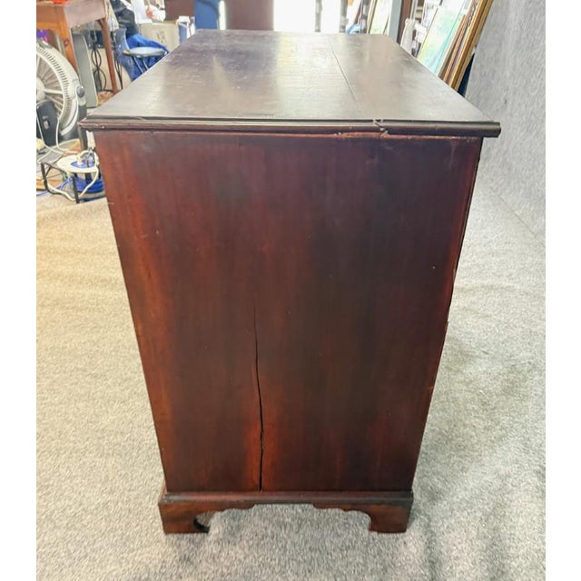 Brown 18th Century 5-Drawer Solid Mahogany Chest With Twisted Pulls For Sale - Image 8 of 15