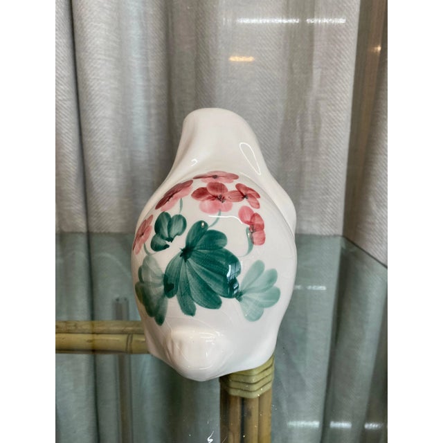 Children's Italian Hand-Painted Bunnies , Pair For Sale - Image 3 of 7