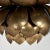 Feldman Lighting Mid 20th Century Mid Century Modern Brass Lotus Pendant For Sale - Image 4 of 5
