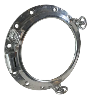 Aluminum Ship's Porthole Mirror