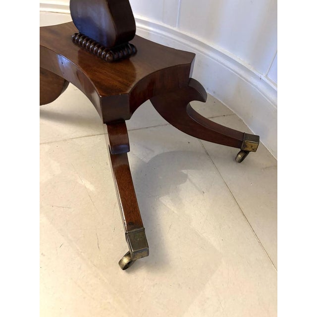 Antique Regency Figured Mahogany Console Table, 1830 For Sale - Image 6 of 10