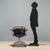 Swivel armchair designed by Ennio Fazioli for MIM in the 1960s, an example of period Italian design. The structure stands...