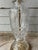 1980s 1980s Vintage Crystal & Brass Table Lamp Hollywood Regency, Criss-Cross Cuts For Sale - Image 5 of 10