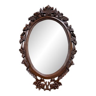 Vintage Victorian Revival Style French Style Wall Mirror For Sale