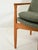 Wood Scandinavian Armchair in Oak and Sage Green Wool, 1950s For Sale - Image 7 of 11