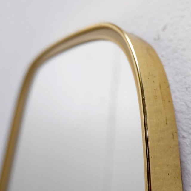 Mid-Century Modern Rearview Wall Mirror, 1960s For Sale - Image 9 of 11