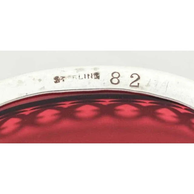 Metal 1920s Sterling Silver Art Deco Salt Cellars For Sale - Image 7 of 8