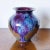 Vintage California Studio Pottery Vase in Purple Drip Glaze Over Burn Sienna For Sale - Image 4 of 6