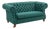 Green Plaid Chesterfield Oversized Loveseat Sofa For Sale