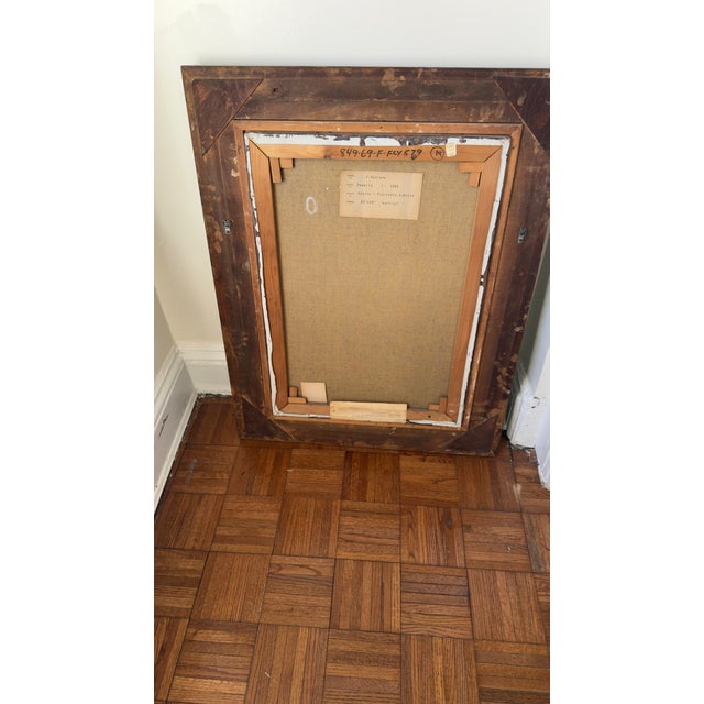 1950s, Mid-Century Venetian Veduta Oil on Canvas Painting of San Marco, Venice, in Gilt Frame For Sale - Image 13 of 16