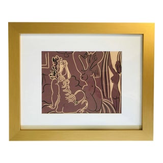 Picasso Linocut Three Women XXe Siecle 1978 Framed For Sale