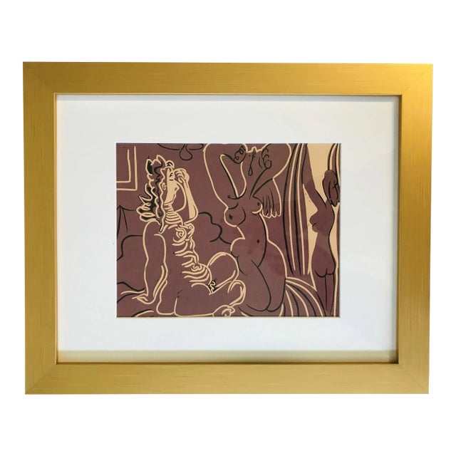 Picasso Linocut Three Women XXe Siecle 1978 Framed For Sale