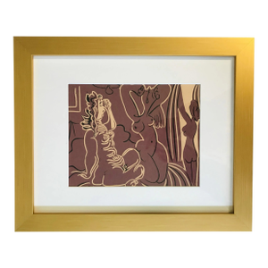 Picasso Linocut Three Women XXe Siecle 1978 Framed