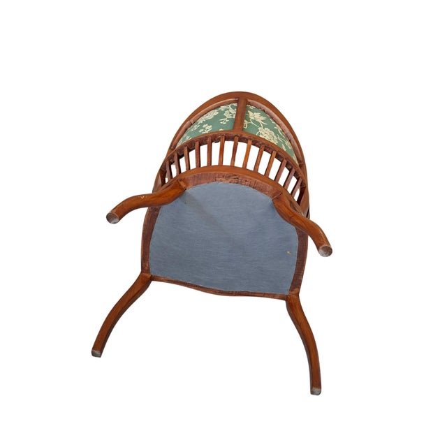 1980s Cherry Wood Bedroom Armchair, 1980s For Sale - Image 5 of 13