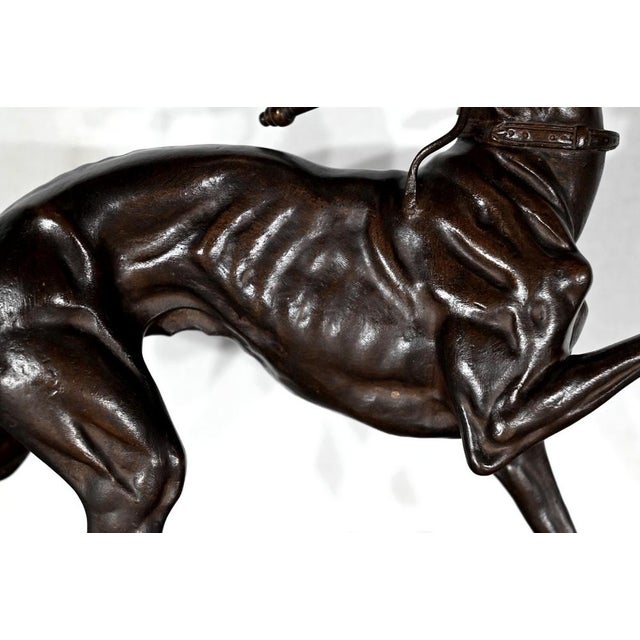 Black Le Lévrier, Late 1800s, Cast Iron For Sale - Image 8 of 18