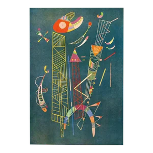 1947 After Wassily Kandinsky, "Construction Legere" First Edition Parisian Lithograph