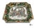 A late Qing period Famille Rose rose medallion square plate, ca. 1900-1920. The plate is decorated with medallion designs...