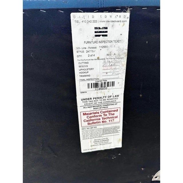 Roger Crowley for David Edward, Luna Atomic Lounge Sofa For Sale - Image 4 of 8