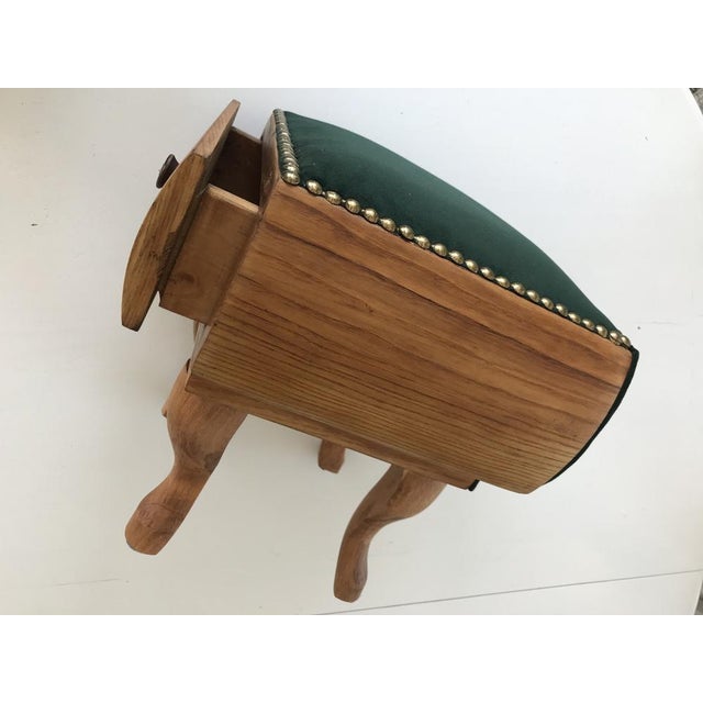 Renovated Footstool Pouf, 1950s For Sale - Image 18 of 18