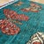 Gray Teal Butterfly Moth Pictorial Hand-Knotted Wool Rug - 3'4" X 4'10" For Sale - Image 8 of 10