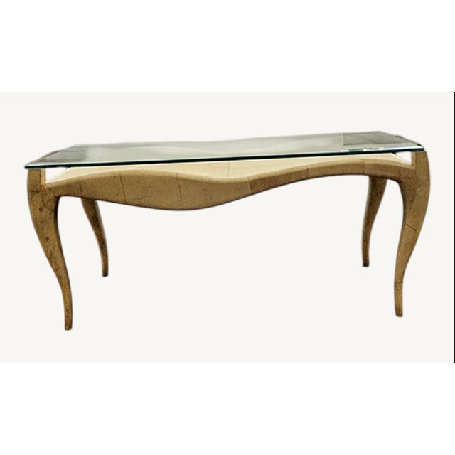 Product Details A rare vintage 1990s R&Y Augousti coffee table, purchased in London approximately 30 years ago. A true...