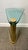Attributed to Leon Rosen Brass and Glass Wedge Drink Table 1970’s For Sale In Detroit - Image 6 of 9