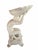 Early 20th Century Vintage Portuguese White Glazed Ceramic Figural Shell Compote Centerpiece Blanc De Chine Rocco Style For Sale - Image 5 of 9