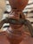 Vintage Italian Turned Wood Three-Arm Candelabra / Bouillotte Lamp For Sale - Image 18 of 18