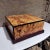 For your consideration, a 20th mid-century hand crafted burlwood humidor cigar storage box. In the manner of Dunhill and...