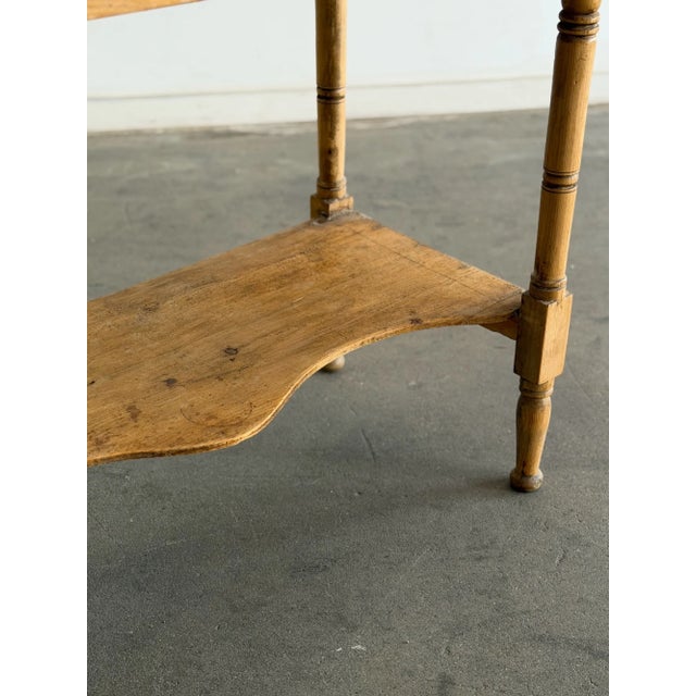 Wood 1940s Pine Console For Sale - Image 7 of 18