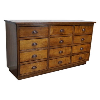20th Century Dutch Oak Apothecary Cabinet For Sale