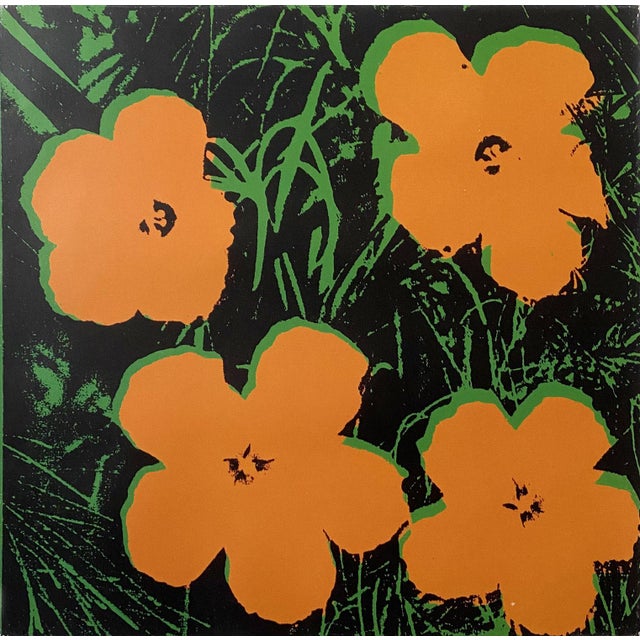Contemporary Andy Warhol Flowers Official Exhibition Poster For Sale - Image 3 of 3