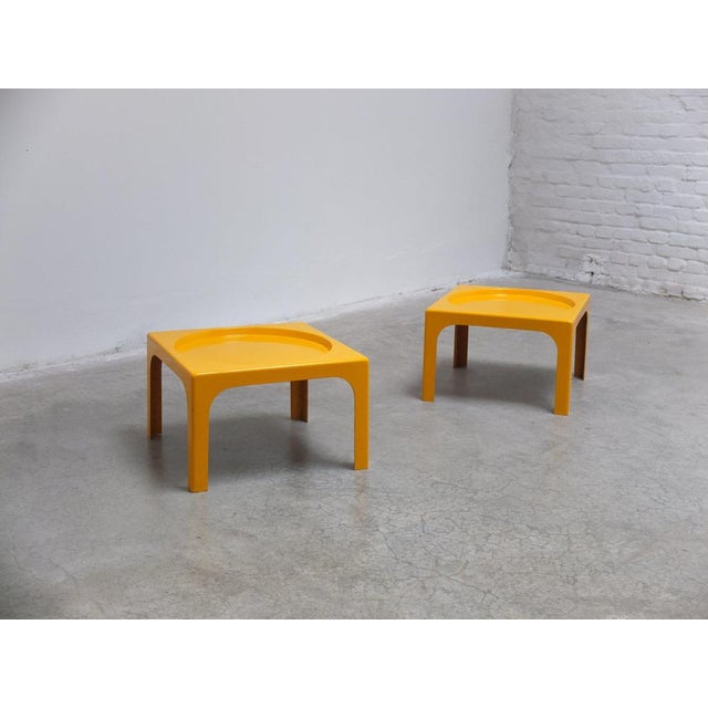 Fiberglass Side Tables by Marc Berthier for Prisunic, 1970s, Set of 2 For Sale - Image 17 of 18