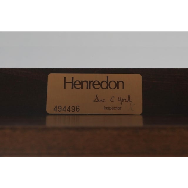 Henredon Sheraton Style Glass Top Coffee Table For Sale - Image 12 of 12