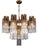 Collection Urano Chandelier in Metal by Jago For Sale